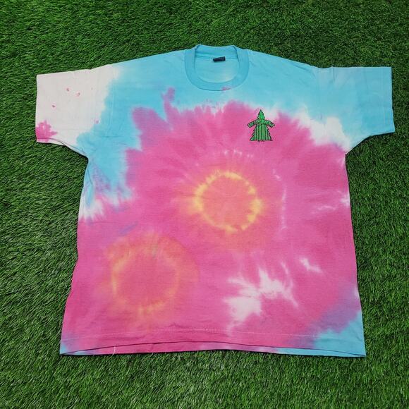 Vintage 90s Tie-Dye T-Shirt Mens XXL Single Stitch USA Made Hippie - Picture 1 of 10
